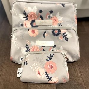 Set of 3 Jujube pouches. I believe these are Wallflower pattern.